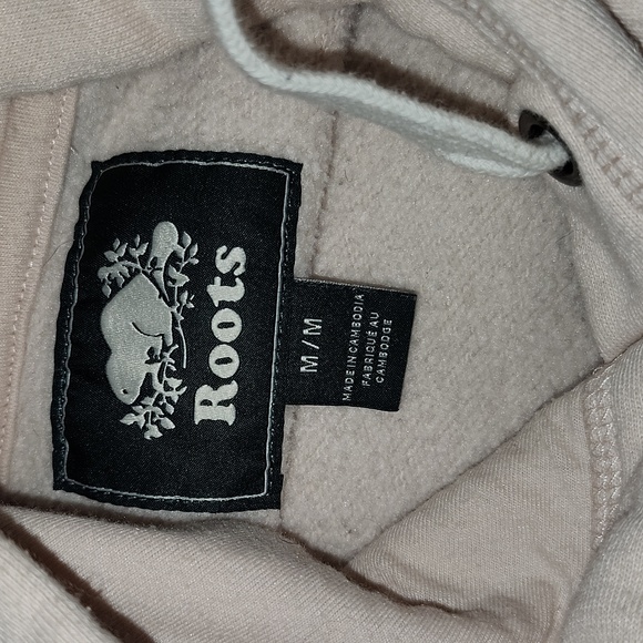 ROOTS Hooded Sweatshirt, Size M, Light Pink, EUC - Picture 3 of 4